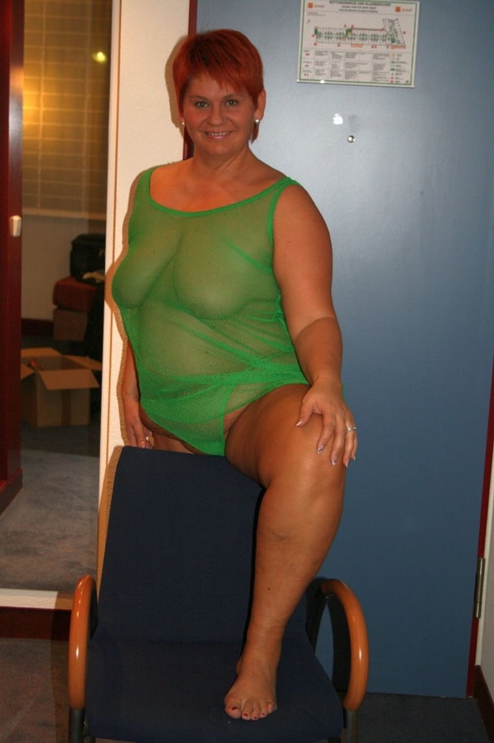 Posing in green. Part 1 .. #14