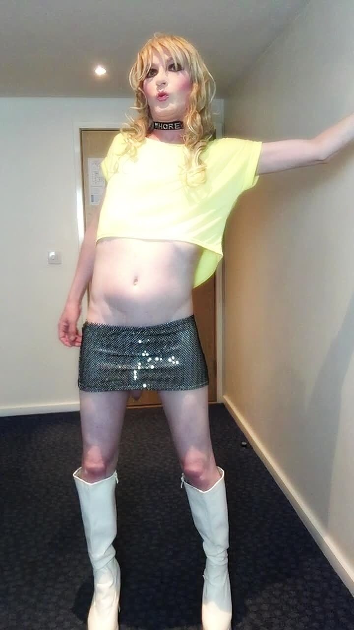 Sissy Poses In Sparkly Skirt #24