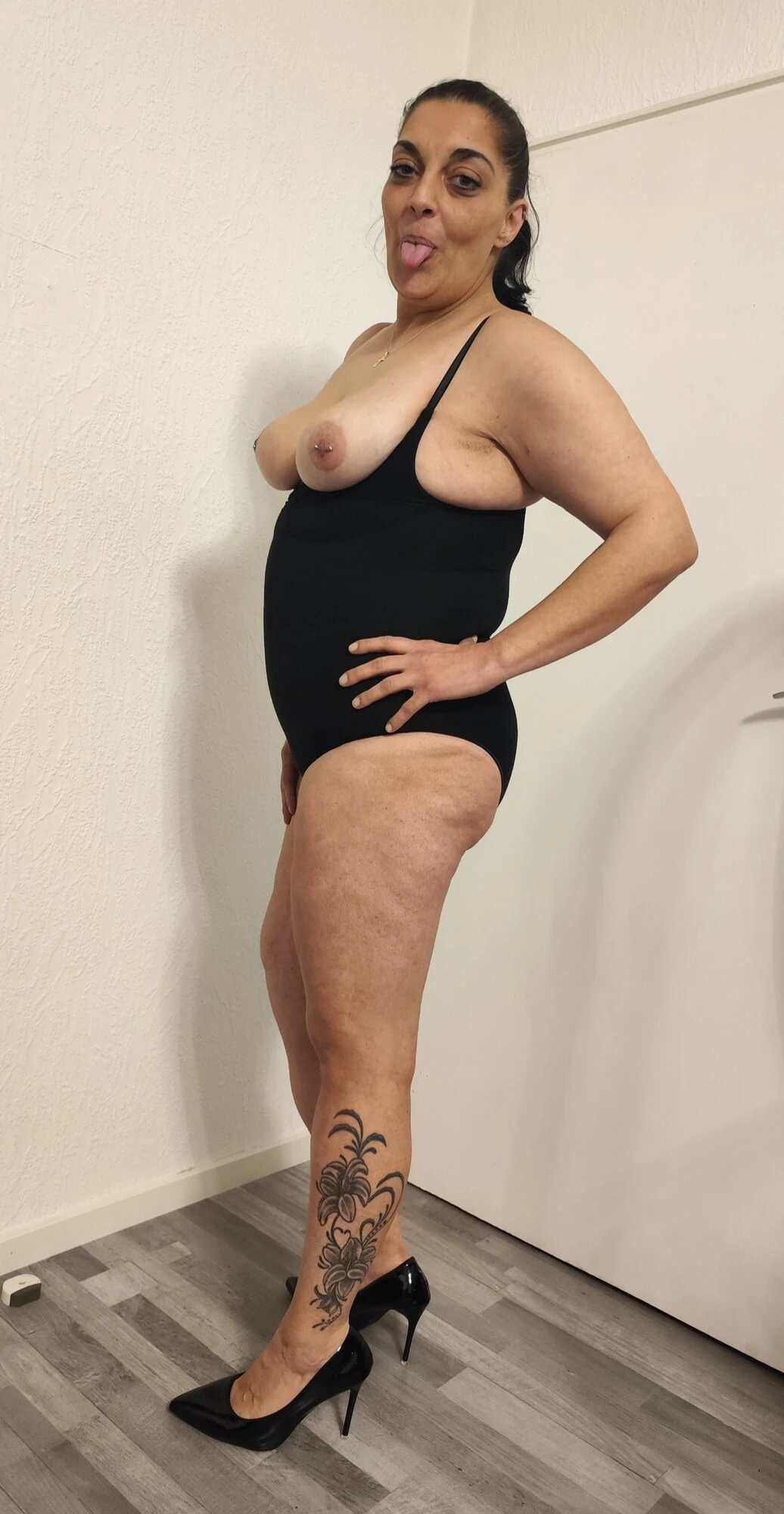 Milf Eva Heels Bodysuit 