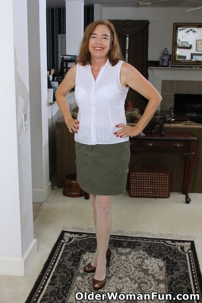 Dressed to undressed from OlderWomanFun #13