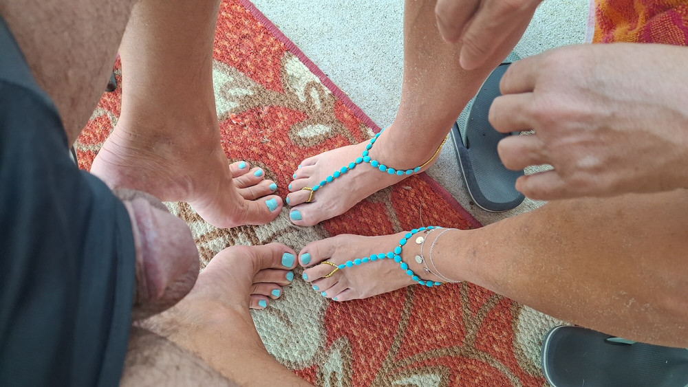 Showing our toes and some foot jewelry #11