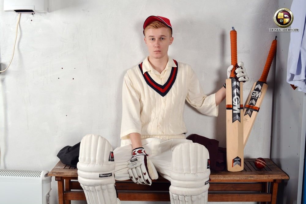 Jacob shows off after the Cricket match #2