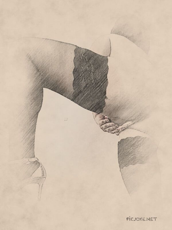 Her body in drawing #3