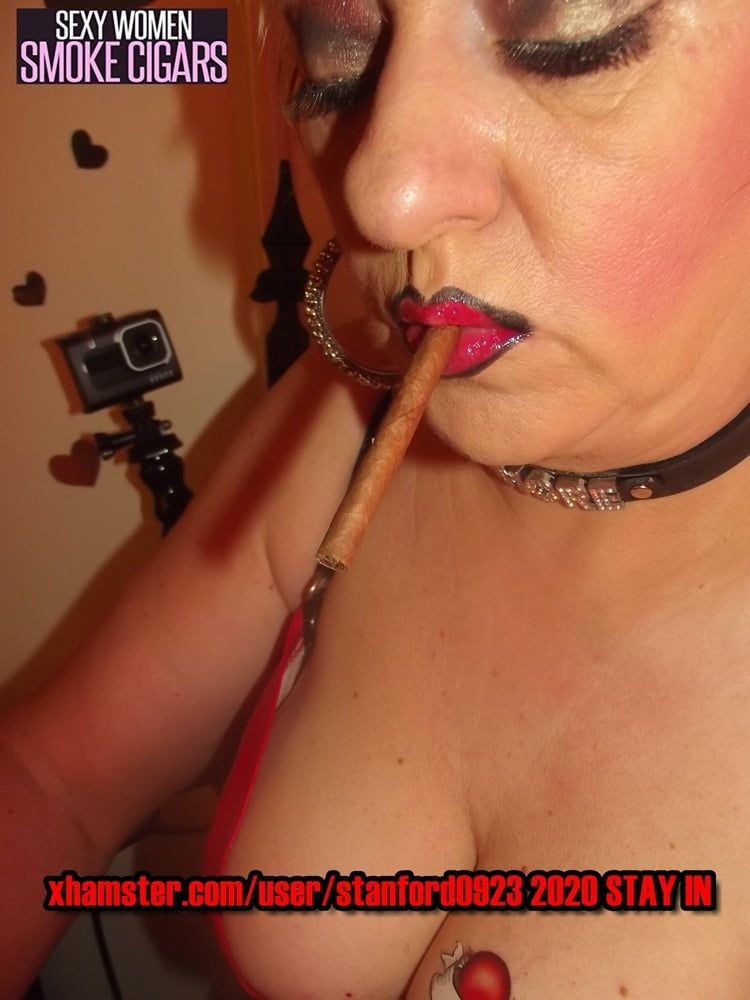 SEXY WOMEN SMOKE CIGARS  #10