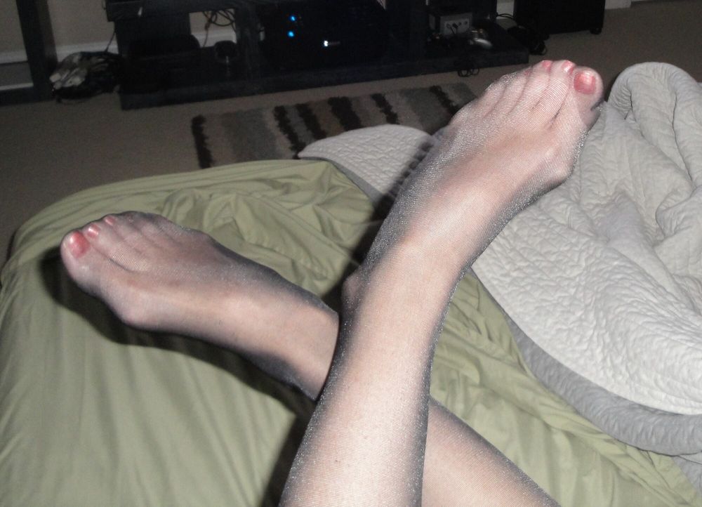 Black Pantyhose Feet #9