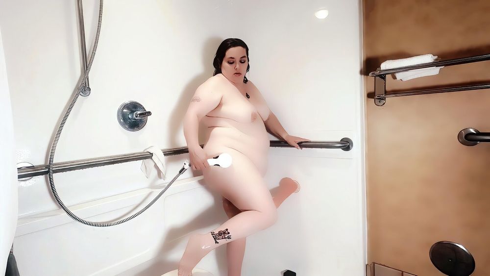 Showering and Big Dildo Photoset #14