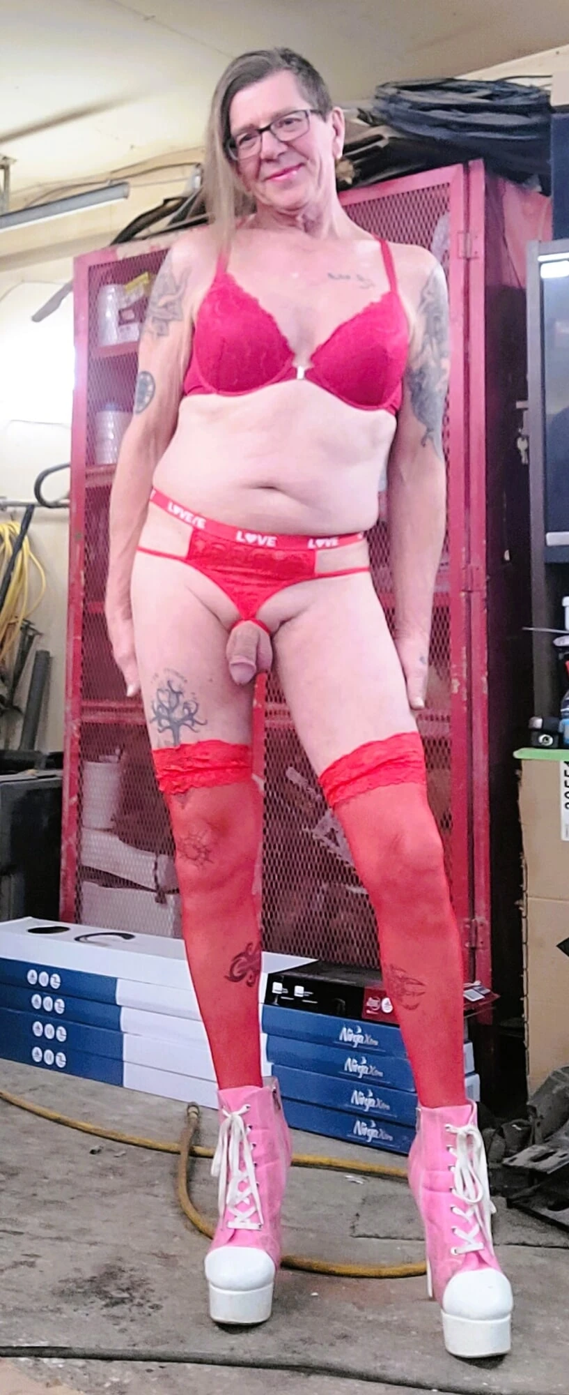 sissy in red  