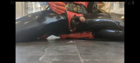 alison in rubber         