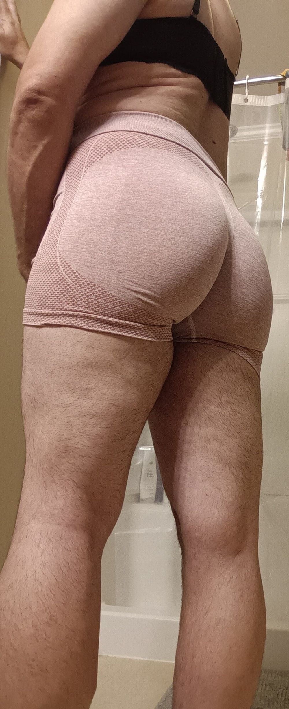 Ass looks so good in my little sexy shorts.... What do you t