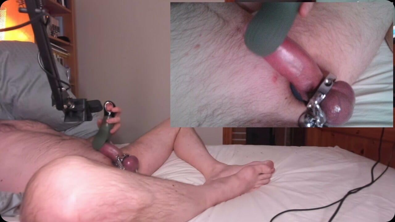 Two screen pics masturbation strapped cock #21