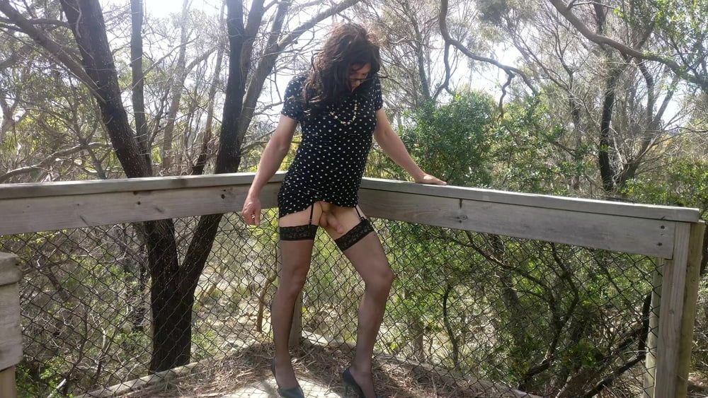 Crossdress Road trip- out on the boardwalk #19