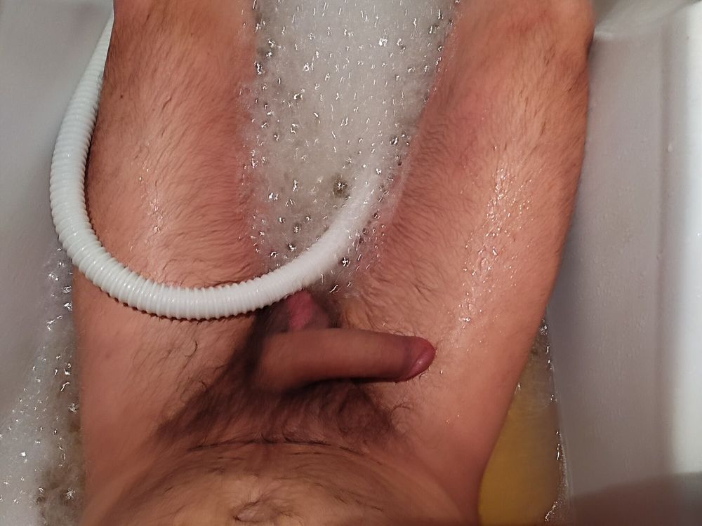 Male ass and cock in a bubblebath #5