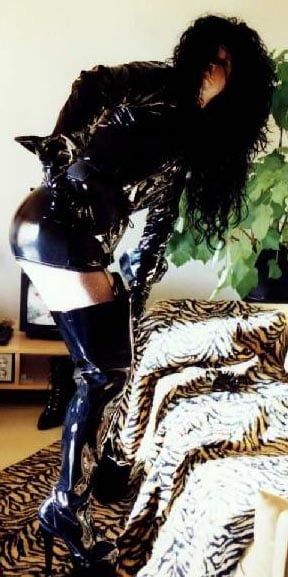 More Vintage wanking in shiny outfits #11