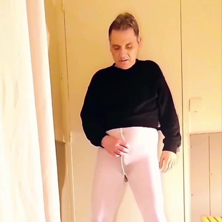 Best Moments - Open White Pantyhose and Handjob #17
