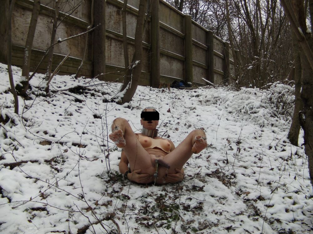 pervert kinky Man Outdoor in the Snow #5