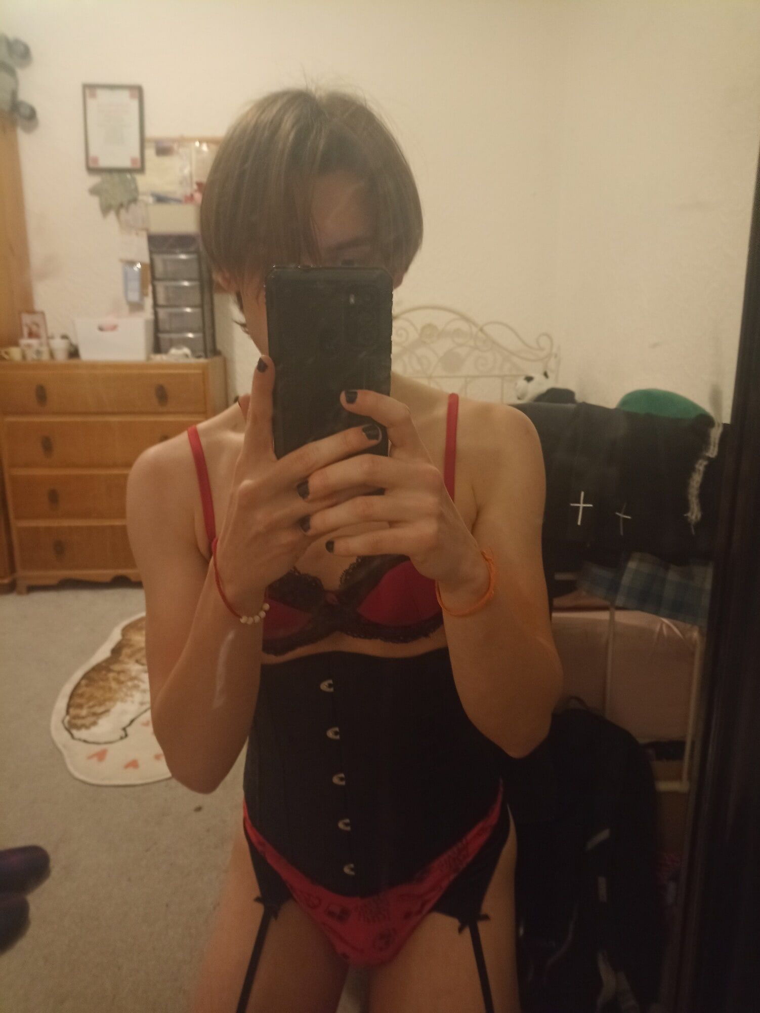 Black and Red sissy dressup x #6