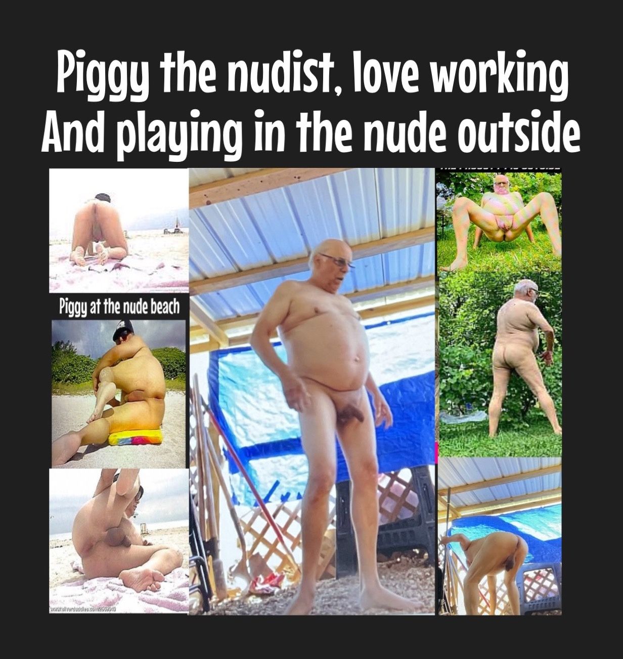 Piggy the nudist