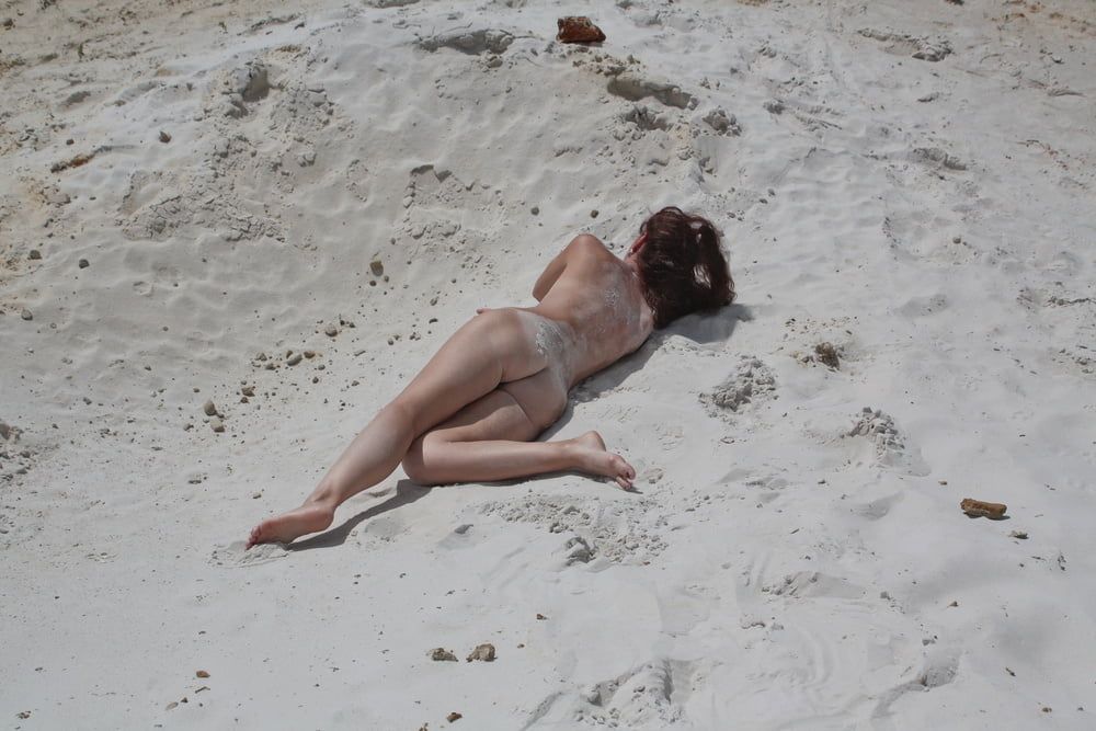 Naked on White Sand #32