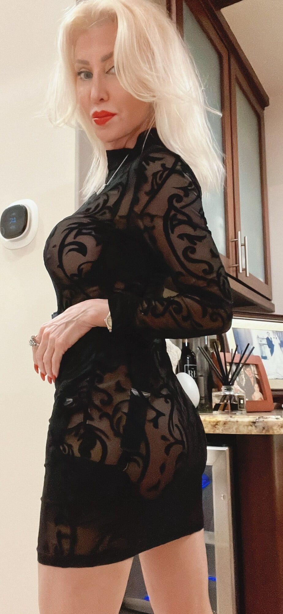 Going out in a sheer dress again  #8