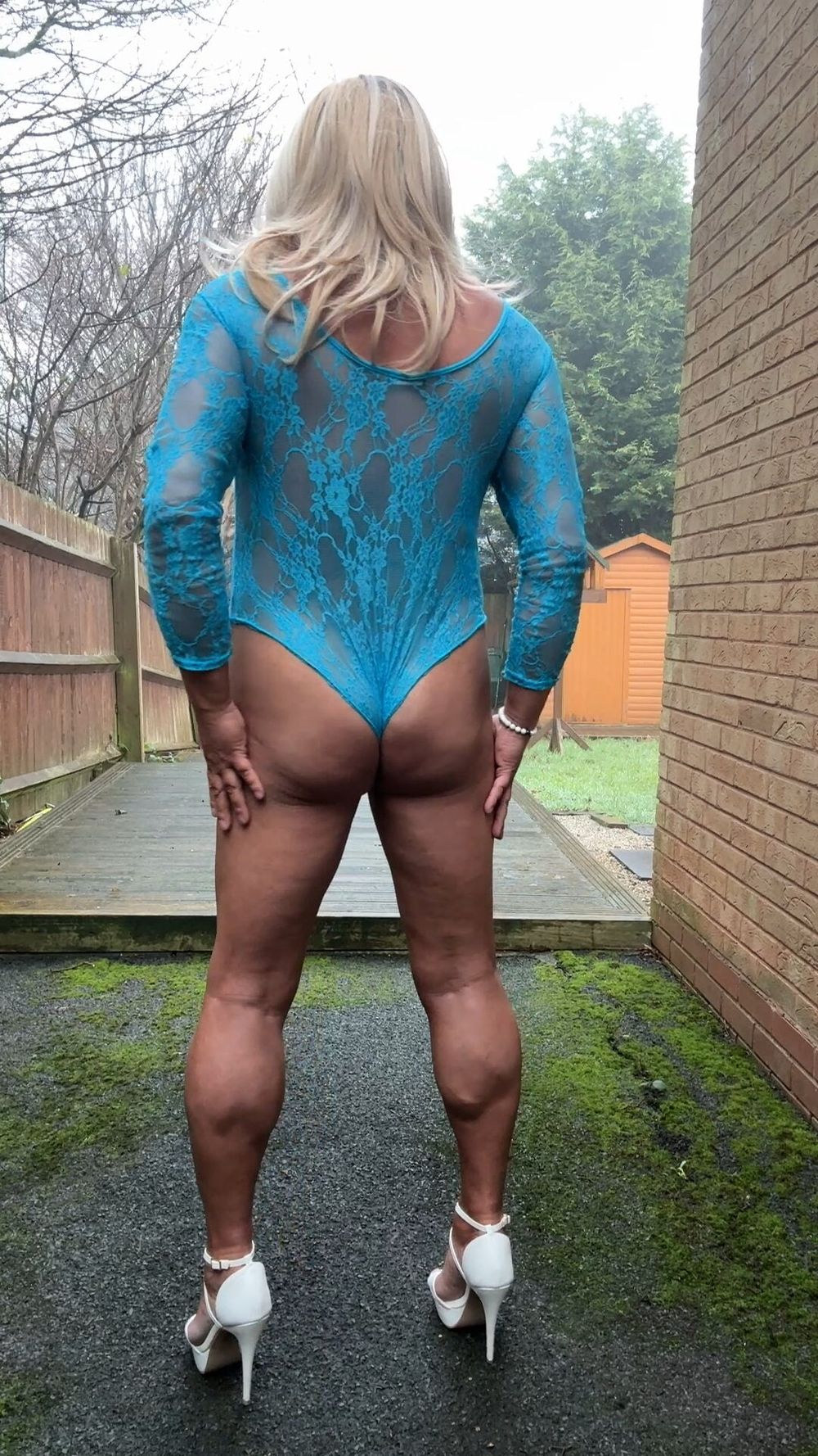 Sexy Crossdresser kellycd2022 in lace bodysuit  #36