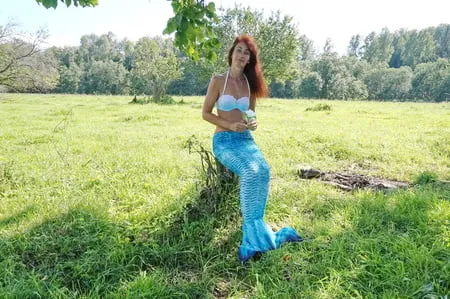 mermaid under the tree         