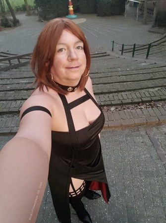 Why not give a gothic-style outfit a go - Nicki-Crossdress
