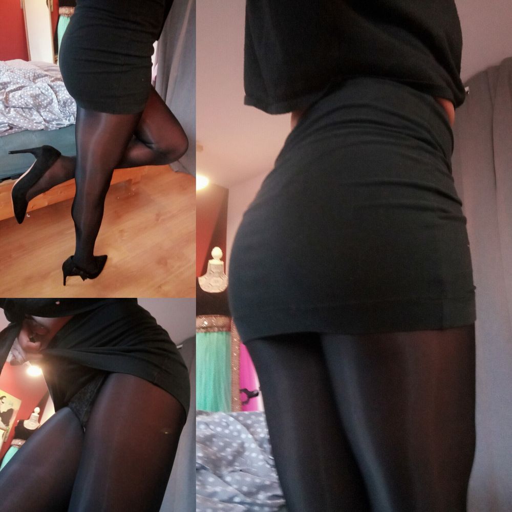 tranny in pantyhose &amp; high heels  #6