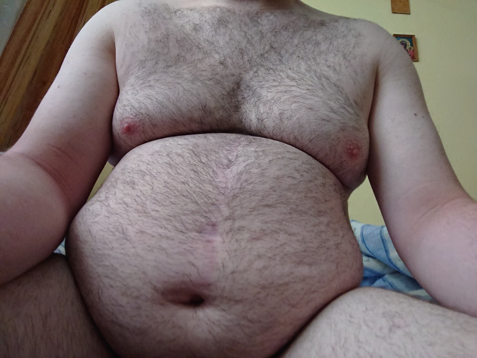 My chubby body.