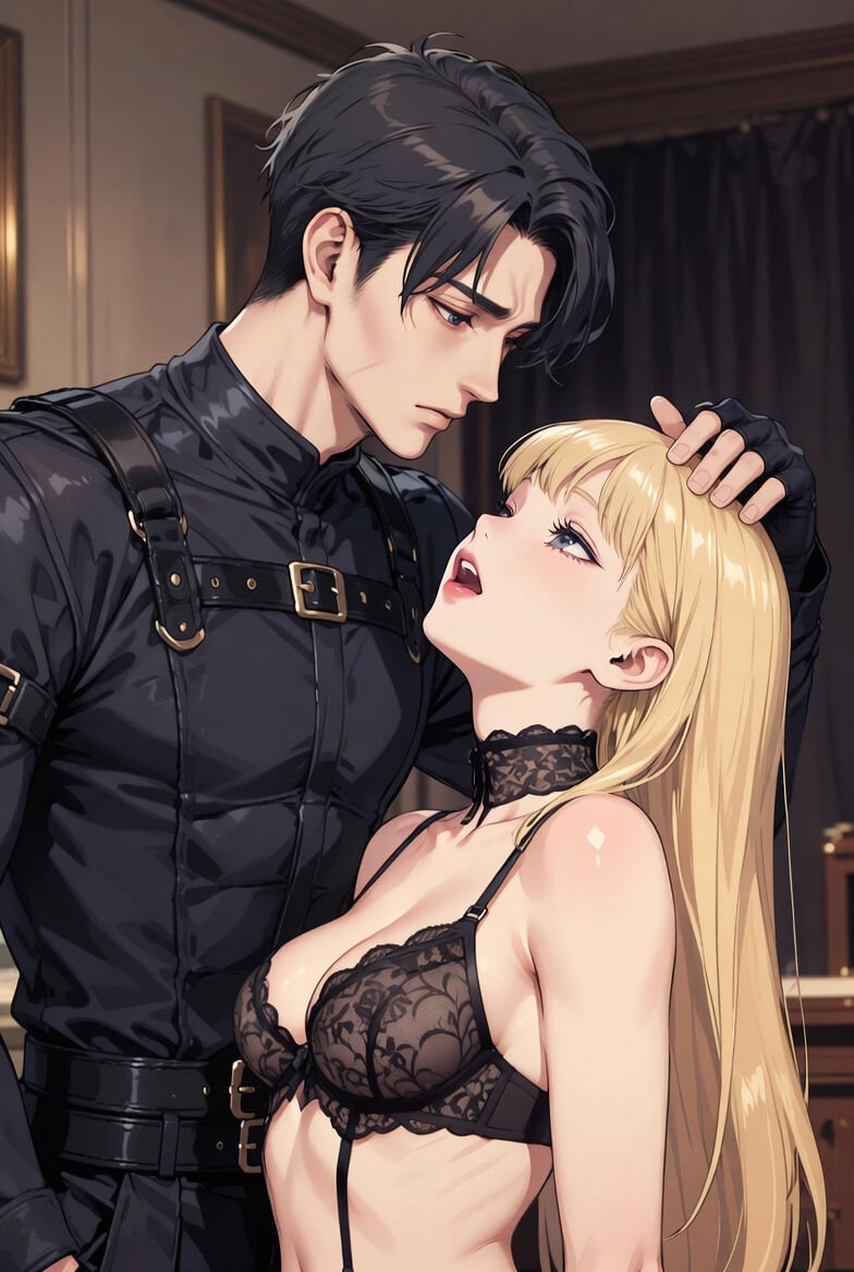 "Bound & Obsessed – Blonde Waifu Meets Dark Dom Energy #3