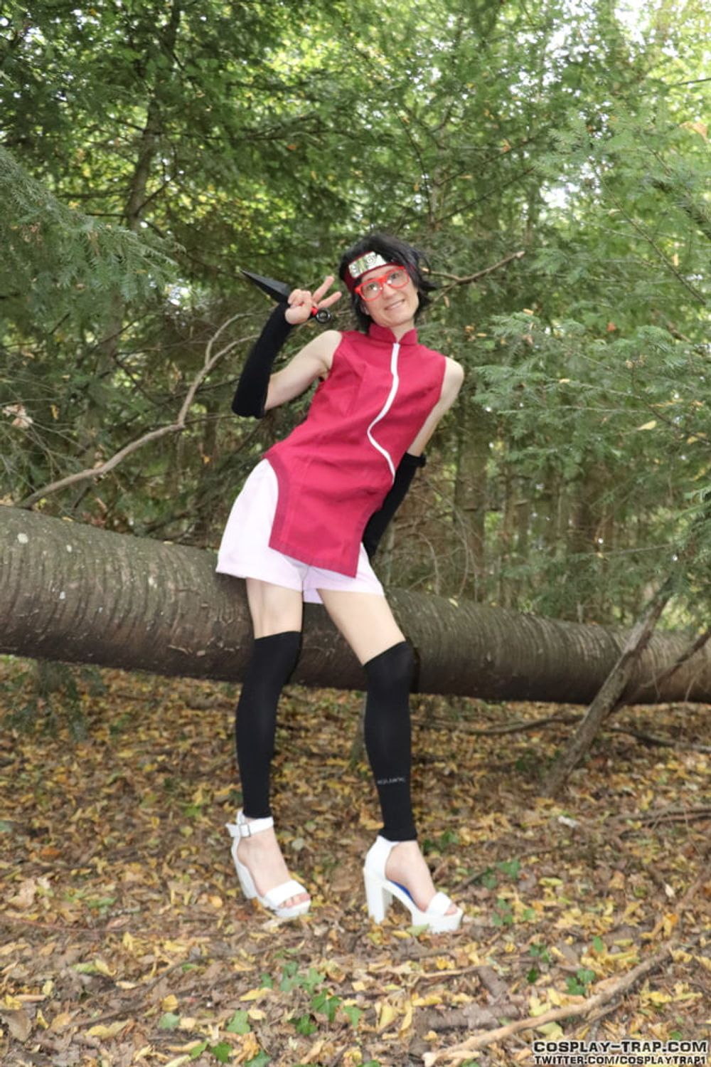 Sarada forest exhibition crossdress cosplay  #2