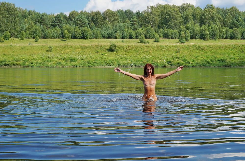 Nude Playing in Volga-river #3