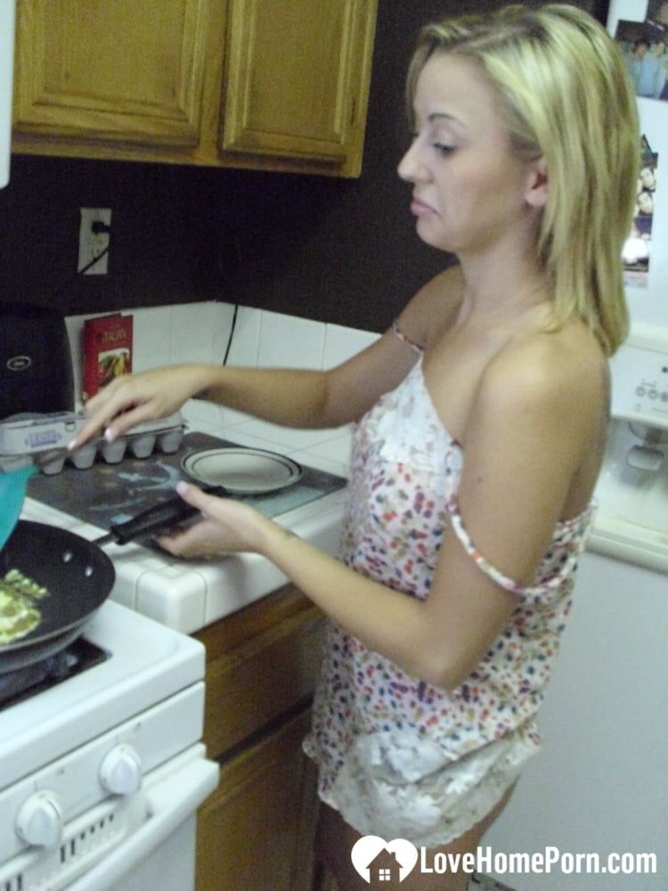 My wife really enjoys cooking while naked #31