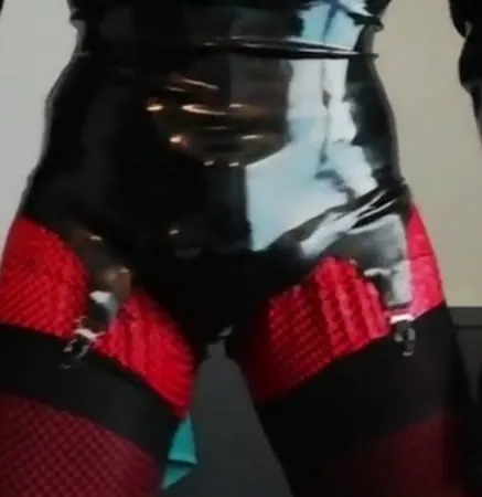 alison in rubber         