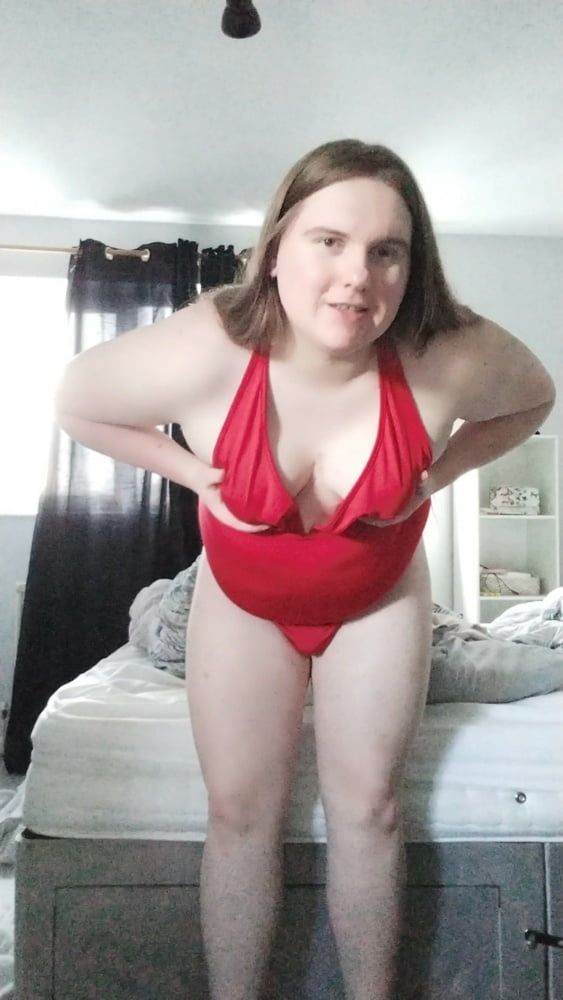 My enormous BBW curves in a sexy red singlet! #58
