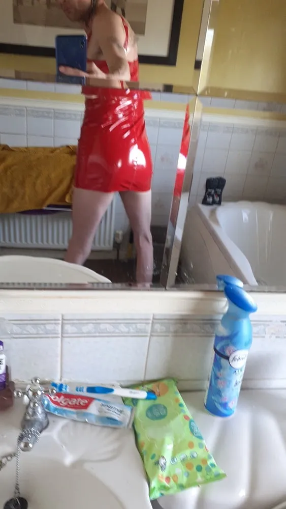 PVC RED DRESS 