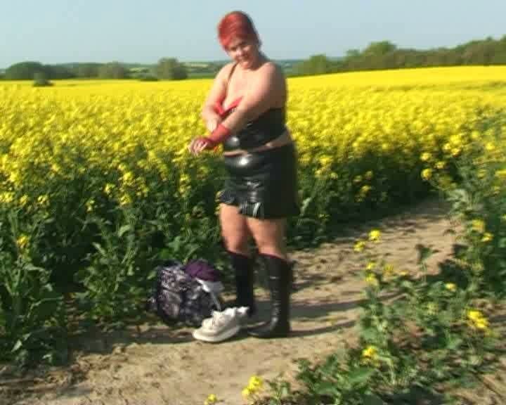 Outfit change in canola field #10