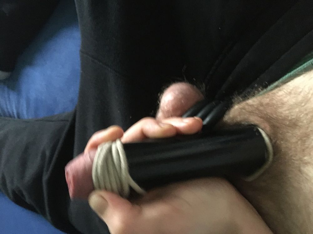 Balls With Rings And Bound Dick With Fleshlights #7