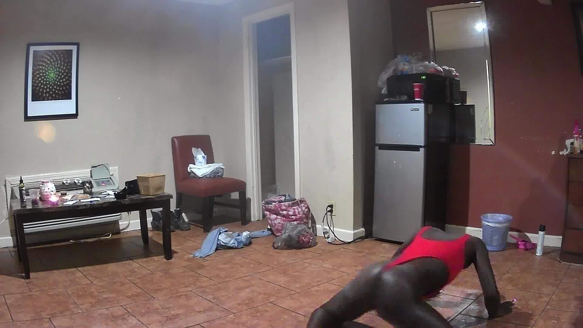 Sexy Chocolate milf Completely Nude Petite Spinner #57
