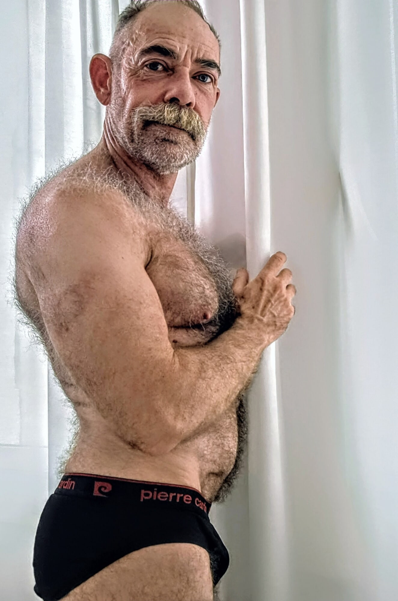 Hairy Daddy in Sexy Underwear #2