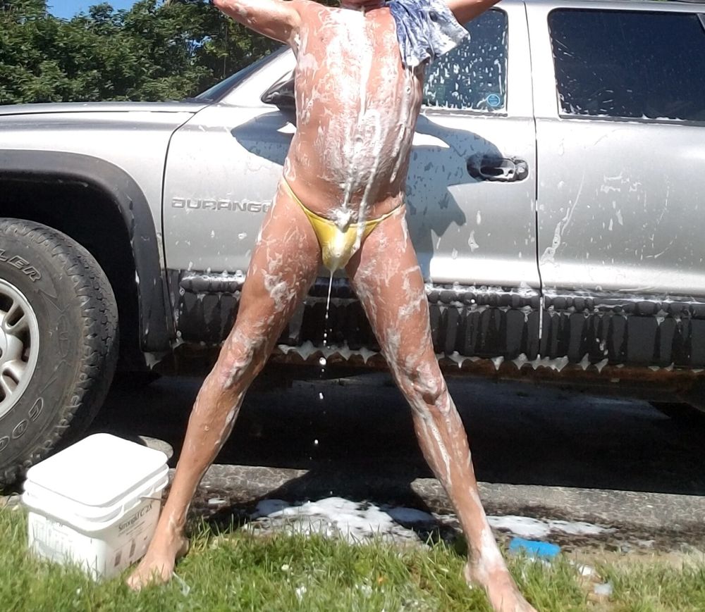 Nude Public Car Wash #18