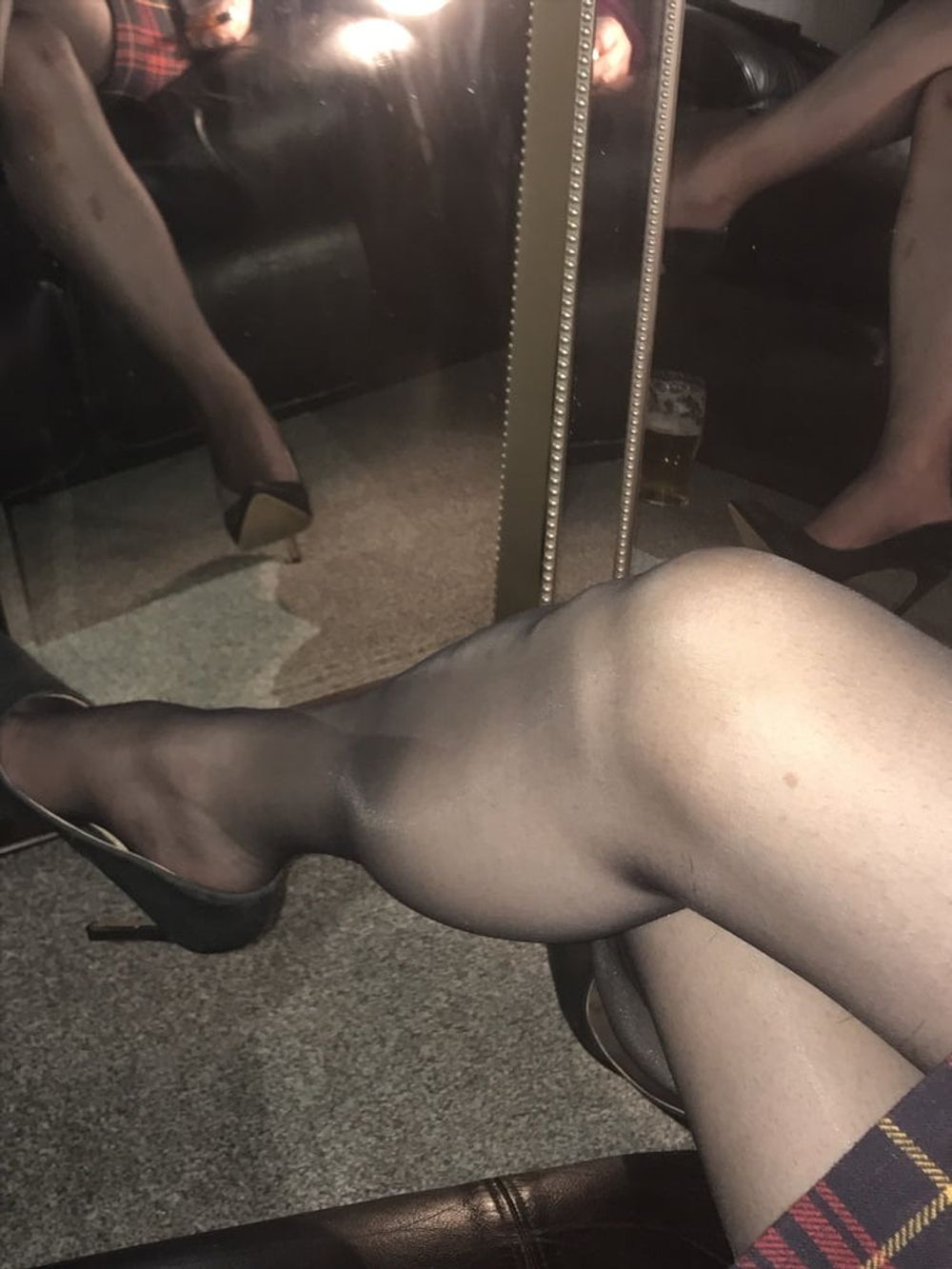 Heels nylons cock #42