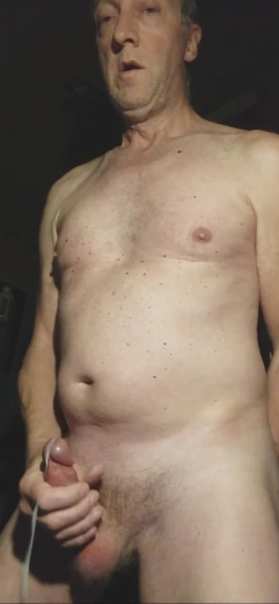 EXHIBITIONIST BIG DICK GRANDPA CLOSE UP CUMSHOT #42