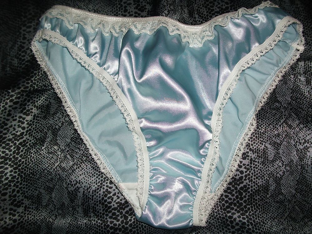 A selection of my wife's silky satin panties #22
