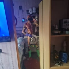 As asked why not 80s fitness cowboy hat 