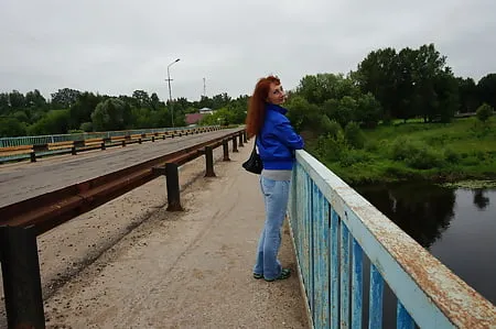 on vazuza river in cold weather         