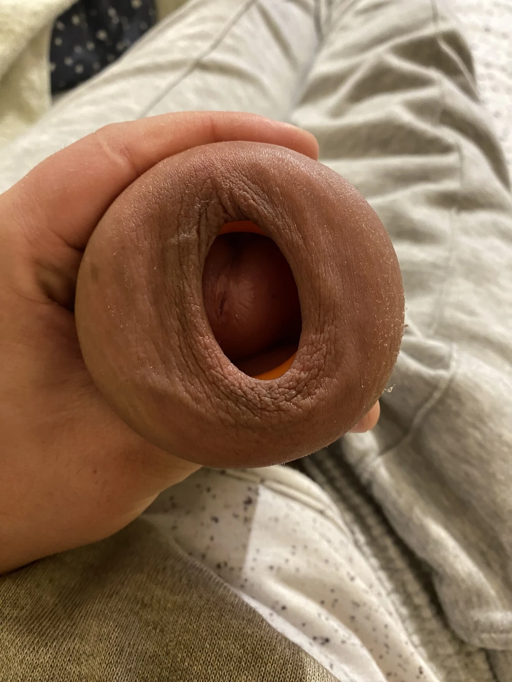 extreme stretching foreskin #6