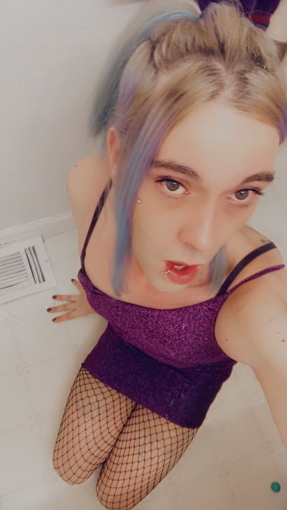 Hot Purple Minidress Slut #3