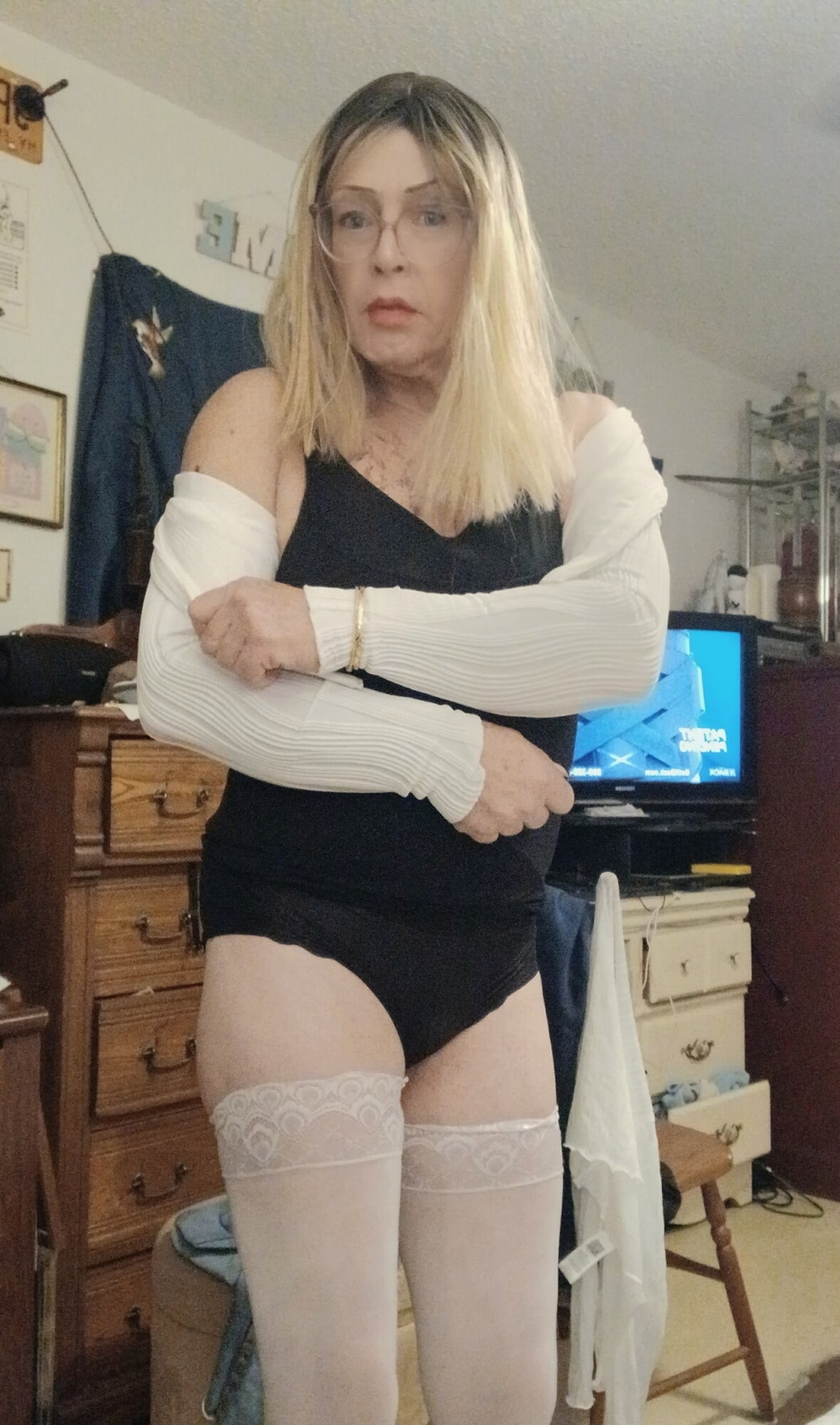 Lisa B. In a white skirt #17