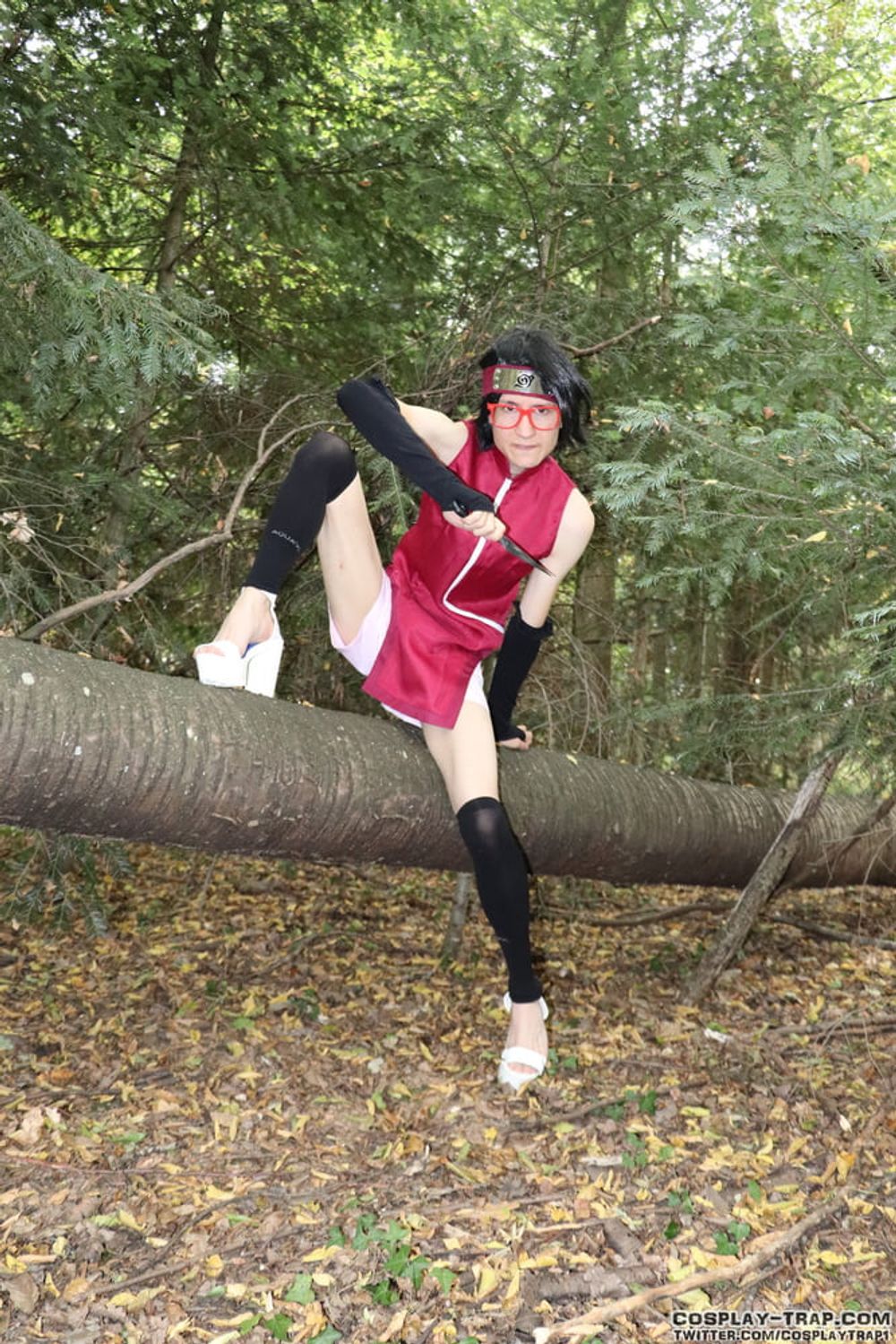 Sarada forest exhibition crossdress cosplay 