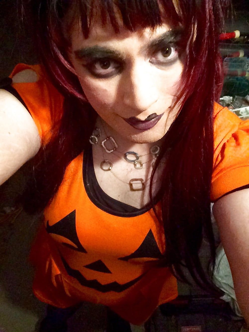Pumpkin Princess (goth tranny) #7
